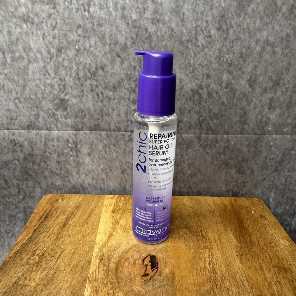 Giovanni 2 Chic Repairing Super Potion Hair Oil Serum 2.75 oz Blackberry Coconut